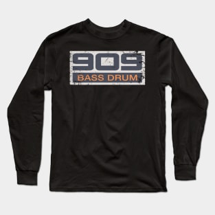 TR-909 Retro Vintage Electronic Bass Drum Long Sleeve T-Shirt